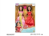 OBL662557 - High quality 12 joint solid body pull a light barbie princess two orange