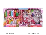 OBL662560 - High quality big box with 11.5 inch solid body dress barbie clothes accessories