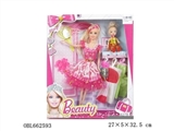 OBL662593 - High quality 11.5 late real body with barbie clothes fashion accessories