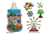 OBL663224 - 树叶雪花积木奶瓶罐280PCS   