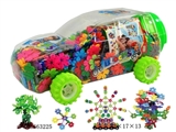 OBL663225 - 树叶雪花粒积木大车罐850PCS