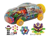 OBL663226 - 树叶雪花积木中车罐300PCS   