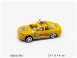 OBL663765 - 实色警车明窗镀车座惯性车