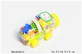 OBL664014 - 迷你动物火车益智类积木多色混装称重80克（27PCS+）