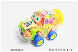 OBL664015 - Monster small cars produced blocks multi-color combination weighing 220 grams (60 PCS)