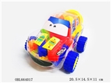 OBL664017 - Robot cartoon car produced blocks multi-color combination weighing 120 grams (40 PCS)