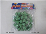 OBL665020 - 50只庄奶绿三花玻璃珠（1.6cm）