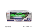 OBL665063 - 1：18特斯拉4通遥控警车27MHZ