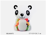 OBL666875 - 大熊猫益智类积木多色混装称重250克（79PCS+)
