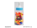 OBL666879 - Small bottles produced blocks multi-color combination weighing 250 grams (79 PCS)