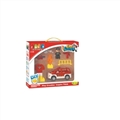 OBL667463 - Fire blocks car