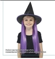 OBL668946 - 巫婆帽帶紫色假髮