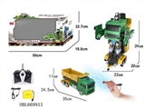 OBL669911 - 1:10一键感应变形工程平板车