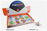 OBL670245 - Cartoon alloy back plane with light and sound/two paragraphs 3 color, orange / 12 PCS