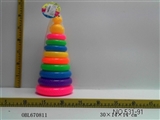 OBL670811 - Old duck 9 layer rainbow ring (circle)