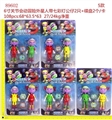 OBL672996 - 6寸关节会动冒险外星人带七彩灯公仔2只+碟片2个  5款