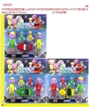 OBL673003 -  3寸手脚会动冒险外星人公仔2只+4.5寸飞船1艘+6寸关节会动带七彩灯公仔2只 3款