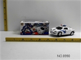 OBL673638 - Electric car bugatti a police car deformation (light music)