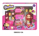 OBL673953 - Girl supermarkets 4 generations (48 doll, orange)