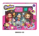 OBL673955 - Girl supermarkets 4 generations (48 doll, orange)