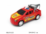 OBL674123 - Inertia pickup truck crane a police car