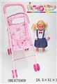OBL675909 - Take iron basket cart after 16 inch live eye IC female doll