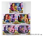OBL676013 - 9寸实身马妹带一只中号搪胶表情马带梳混装
