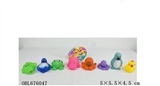 OBL676047 - 六款搪胶带BB叫动物混装