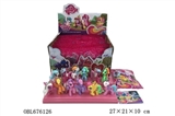OBL676126 - Mini pony Eva beads 24 PCS four assortments