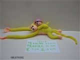 OBL676592 - 70 cm length of wool cloth mother monkey hat with sound