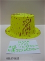 OBL676627 - 12 top hat only 1 bag of fluorescence printed in English
