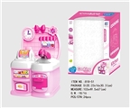 OBL676633 - Cartoon pink puzzle kitchen, kitchen utensils and appliances