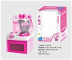 OBL676634 - Cartoon pink puzzle kitchen, kitchen utensils and appliances