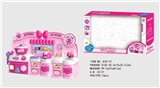 OBL676644 - Cartoon pink puzzle kitchen, kitchen utensils and appliances