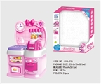 OBL676649 - Cartoon pink puzzle kitchen, kitchen utensils and appliances