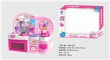 OBL676653 - Cartoon pink puzzle kitchen, kitchen utensils and appliances