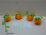 OBL676978 - 4 1 string of pumpkin pendant