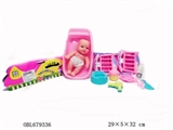 OBL679336 - 7寸公仔浴盆睡床餐具