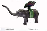 OBL679557 - 中号仿真环保搪胶填棉非洲大象(不带IC)