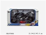 OBL679686 - 日本川崎1:12合金摩托车，滑行车模