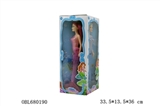 OBL680190 - 11.5寸七彩灯光美人鱼