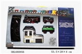 OBL680956 - Classical electric rail train with waiting building (105 PCS, with light)
