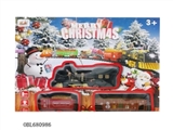 OBL680986 - Christmas simulation electric rail cars light music