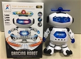 OBL681944 - Electric dancing robot (light music, dancing) white