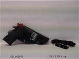 OBL682975 - 喷漆木火石枪配皮套