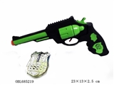 OBL685219 - 线条绿火石枪配警徽