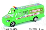 OBL685456 - Solid color inertia rescue bus a police car
