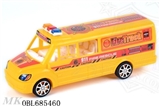 OBL685460 - Solid color inertia fire bus a police car