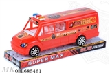 OBL685461 - Solid color inertia fire bus a police car