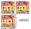 OBL685684 - 2寸表情公仔4只+ 4只35MM底座卡装（3款）